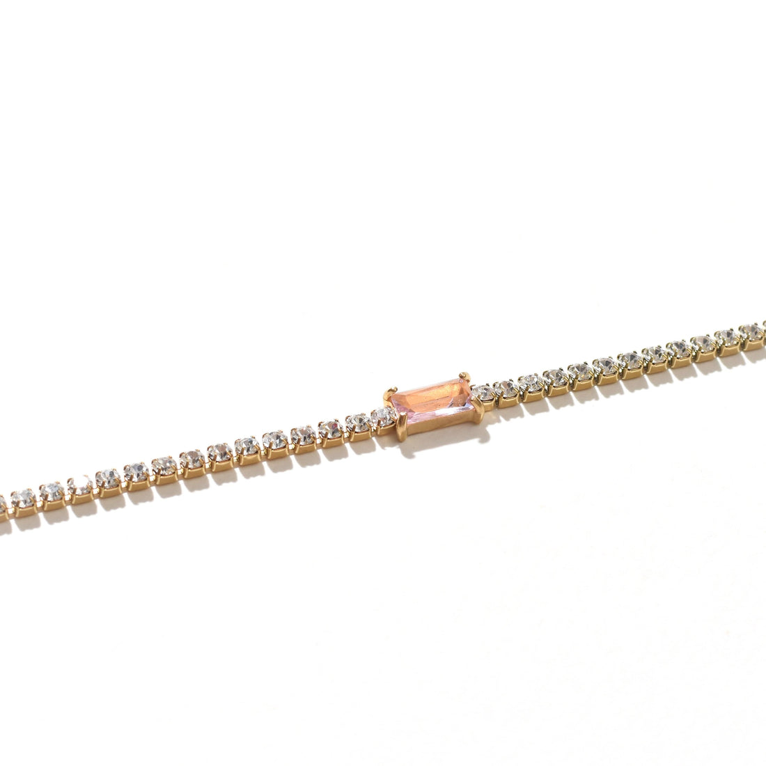 Peyton Tennis Bracelet | Pink