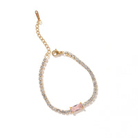 Peyton Tennis Bracelet | Pink