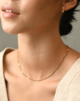 Carrey Hammered Necklace | Gold