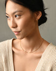 Carrey Hammered Necklace | Gold