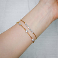 Lune Triple Pearl Bracelet