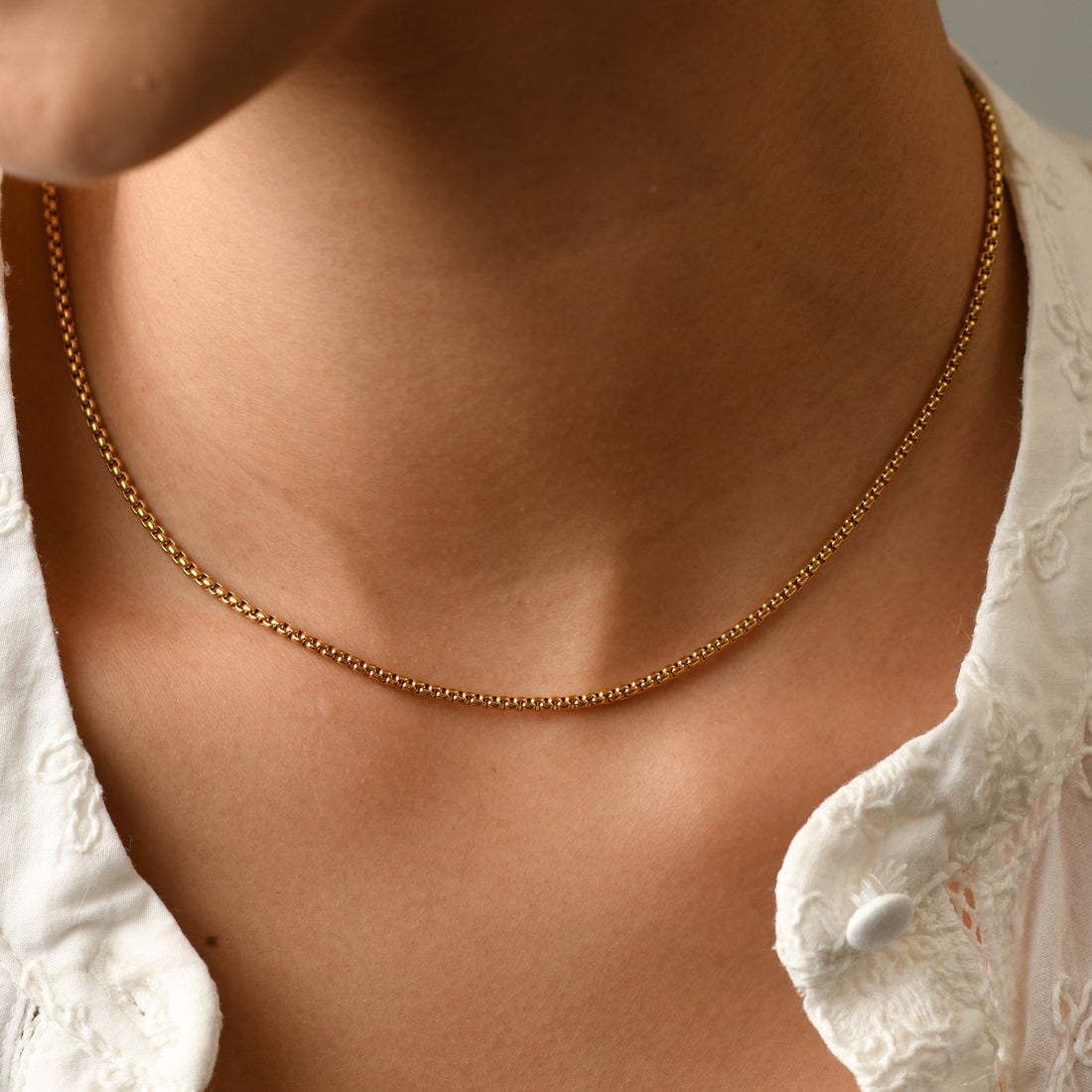 Mandy Chain Necklace | Gold