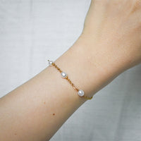 Lune Triple Pearl Bracelet