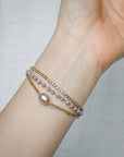 Laura Tennis Bracelet | Champagne