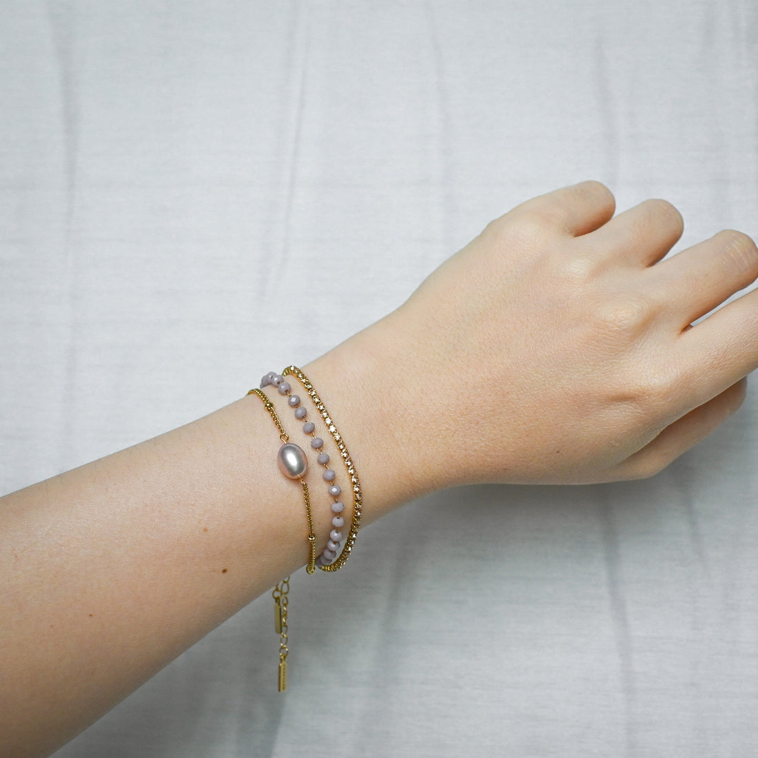 Aveline Pink Pearl Bracelet