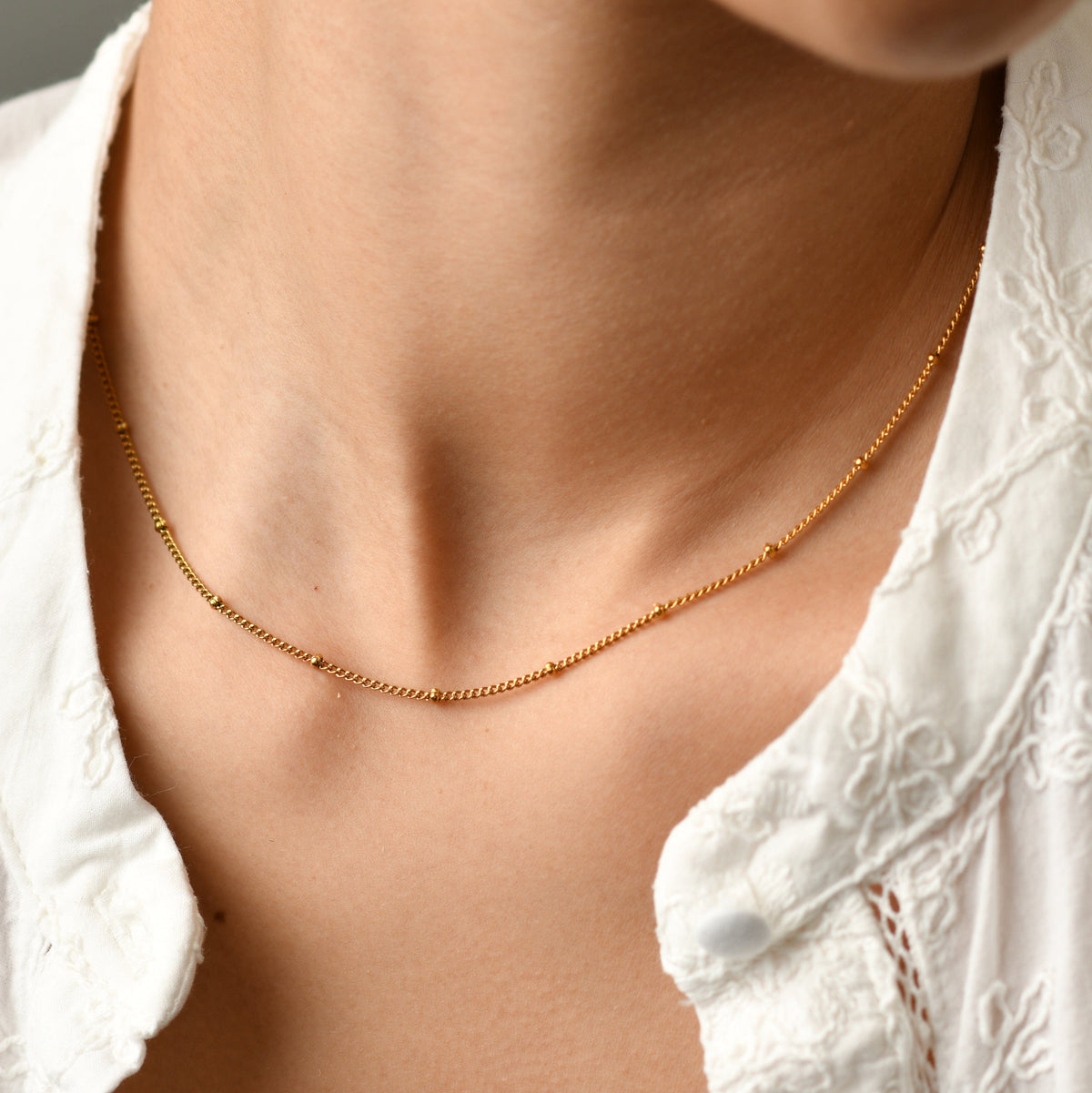 Lara Chain Necklace | Gold