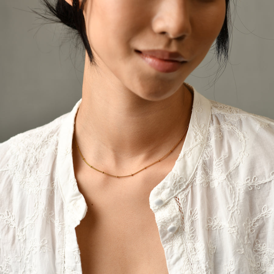 Lara Chain Necklace | Gold