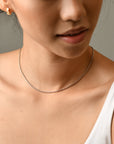 Cora Beaded Necklace | Silver