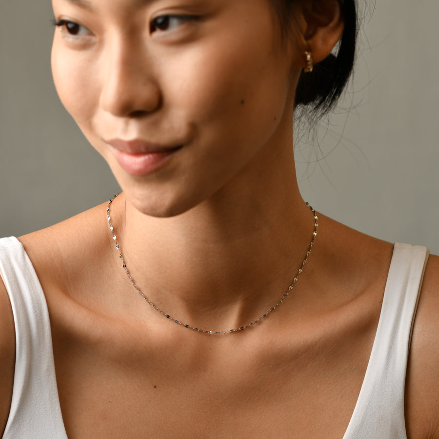 Lina Sparkles Necklace | Silver