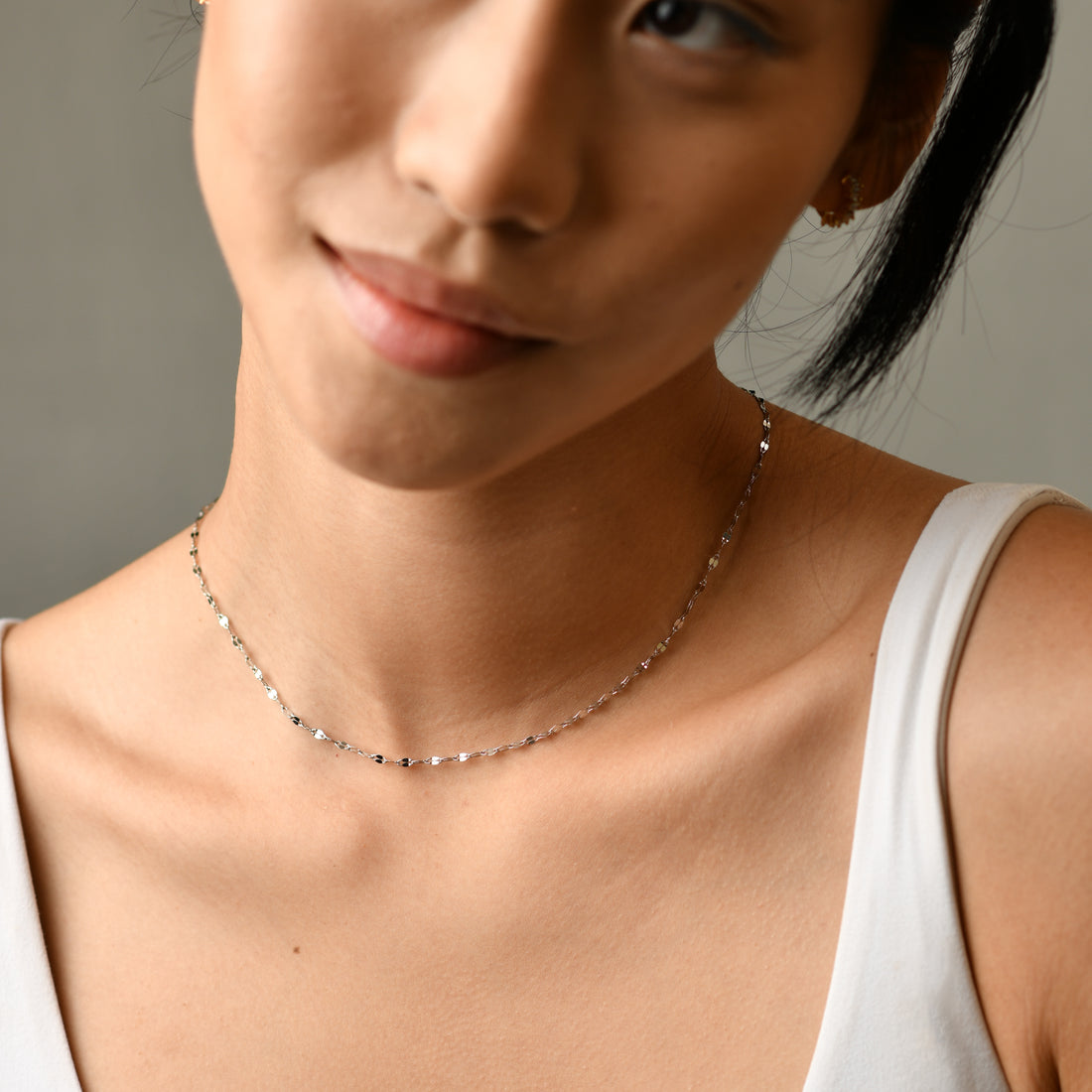 Lina Sparkles Necklace | Silver