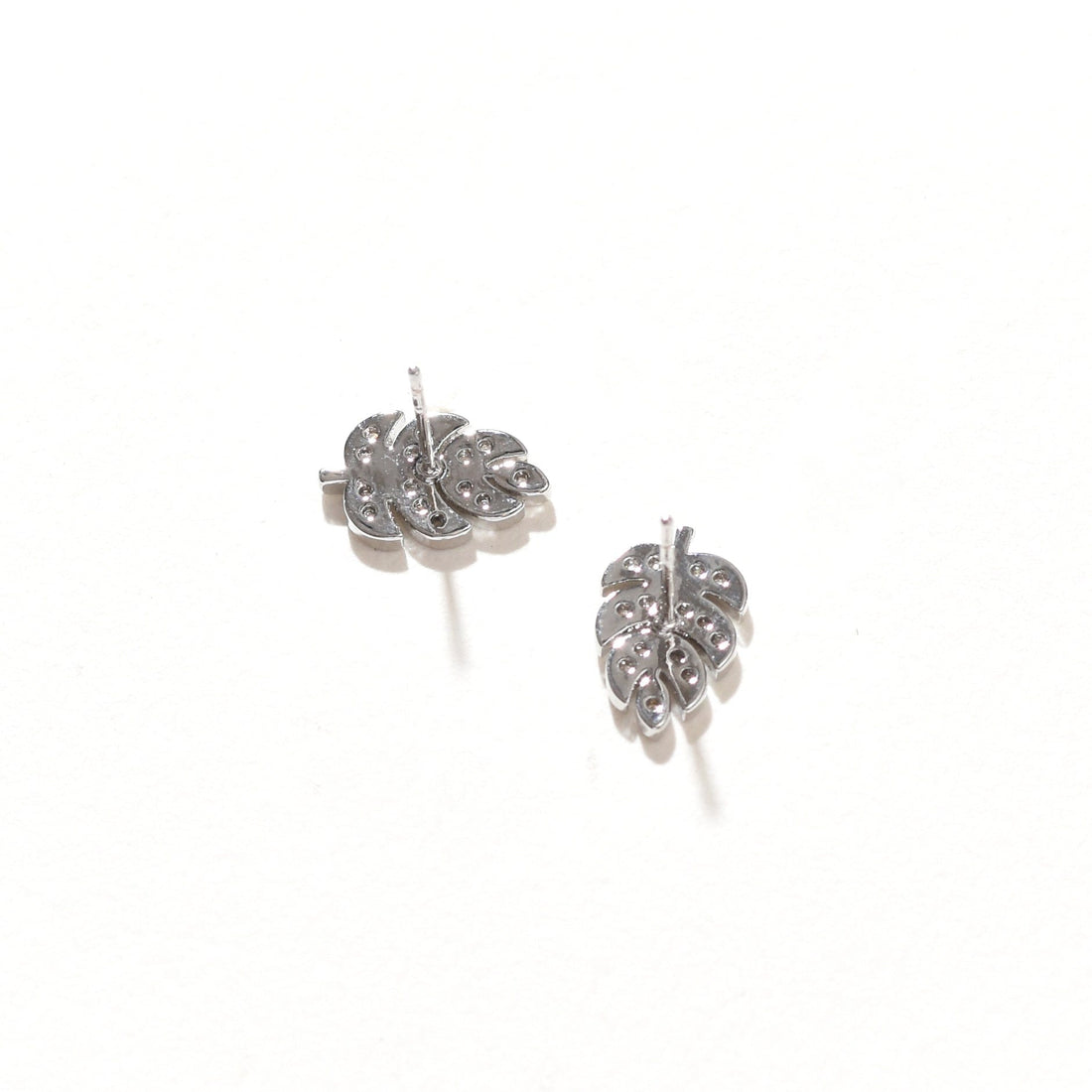 Daun Monstera Stud | Silver