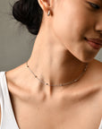 Nigella Beaded Necklace | Silver