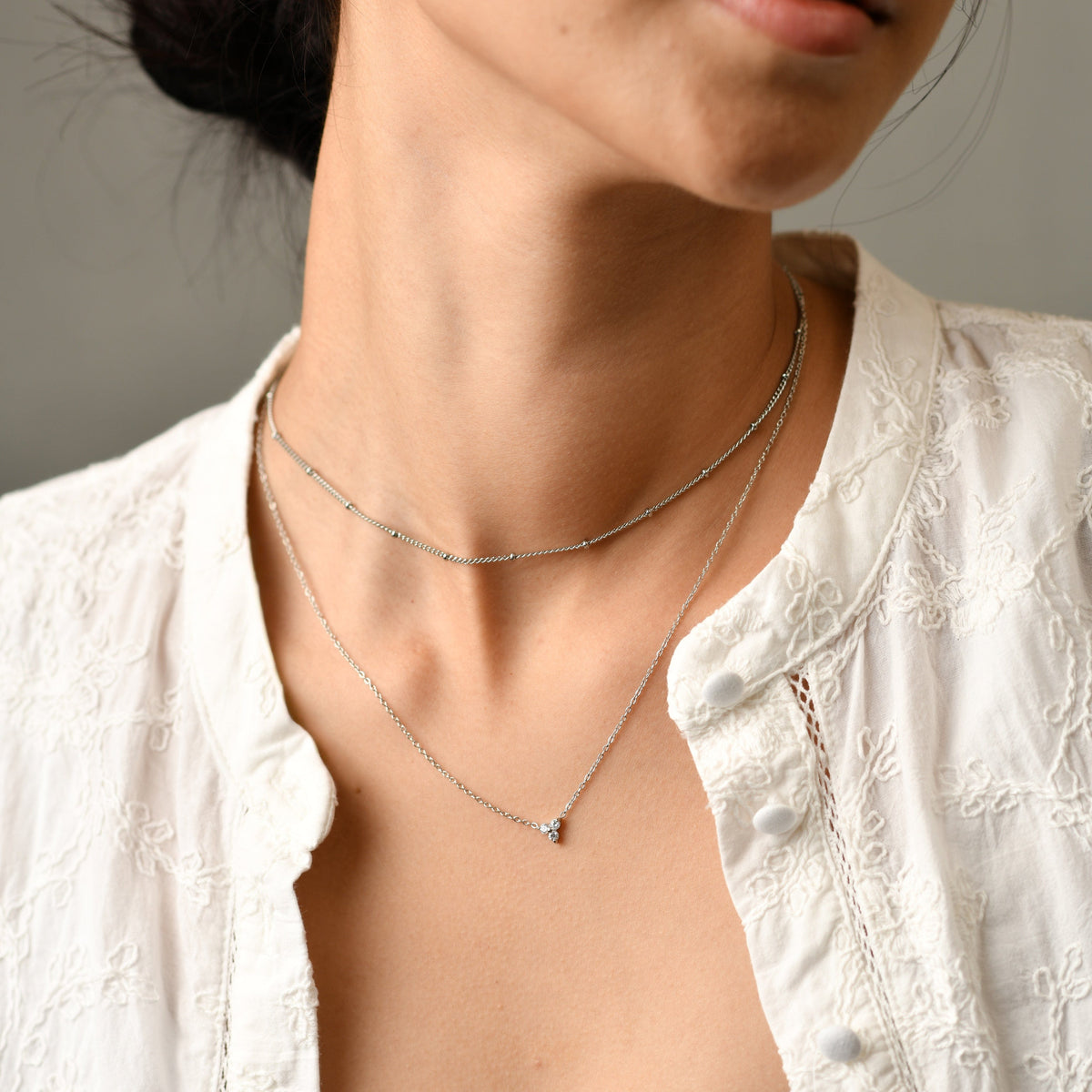 Lara Chain Necklace | Silver
