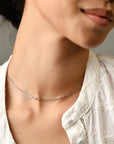 Ashley Mini Paperclip Necklace | Silver