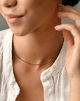Ashley Mini Paperclip Necklace | Silver