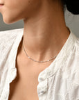 Carrey Hammered Necklace | Silver