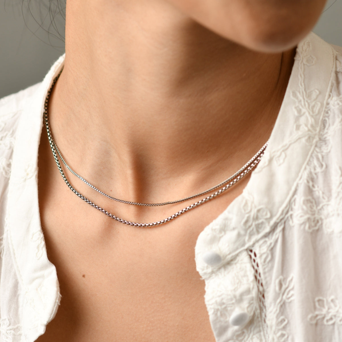Philippa Chain Necklace | Silver