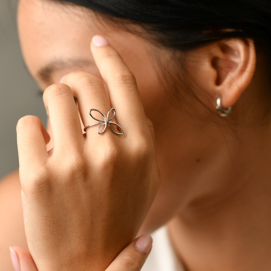 Yuri Adjustable Ring | Silver