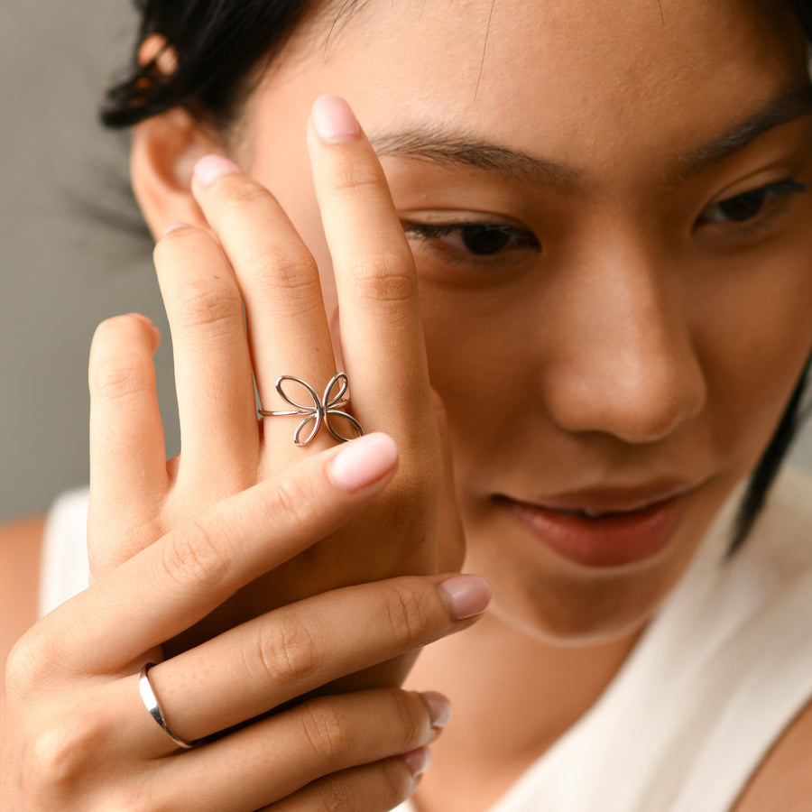 Yuri Adjustable Ring | Silver