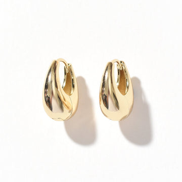 Olivia Saddle Hoop | Gold