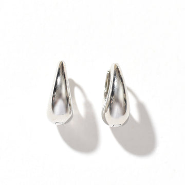 Olivia Saddle Hoop | Silver