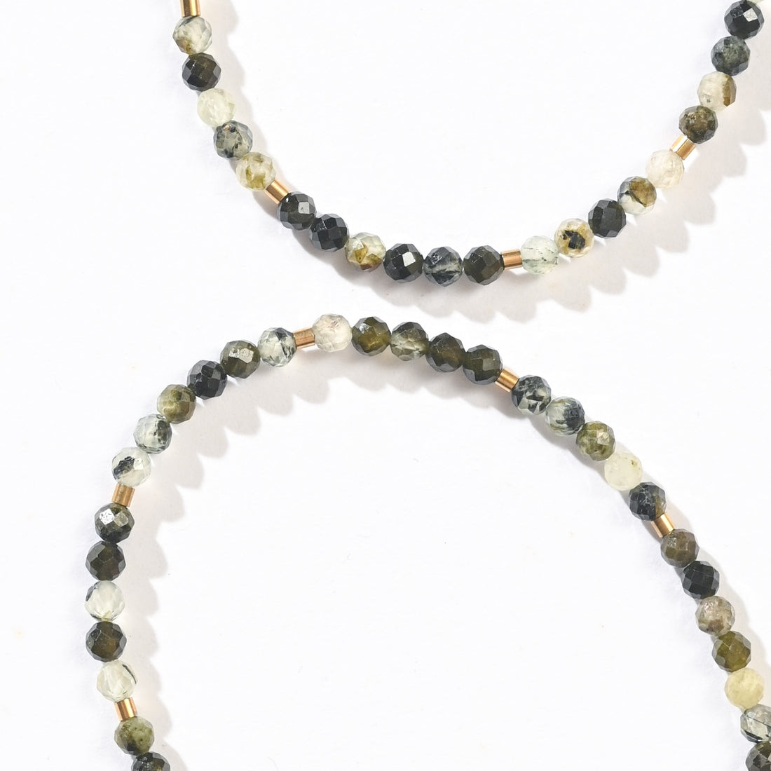 Shanine Bracelet | Prehnite with Black Tourmaline