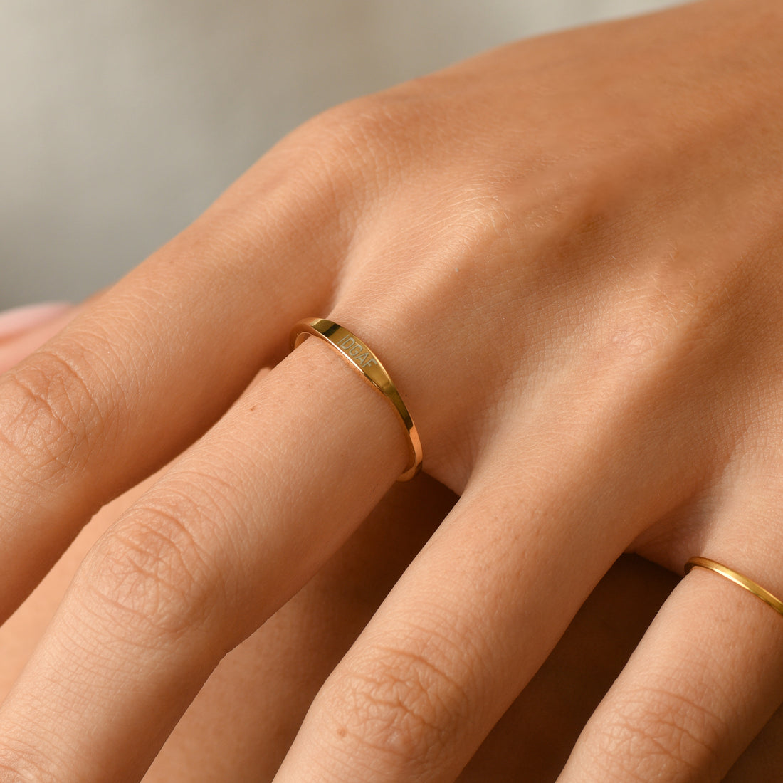 IDGAF Ring | Gold