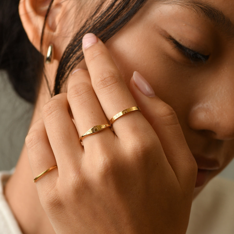 Pris Sunbeam Mini Signet | Gold