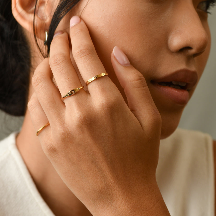 Pris Sunbeam Mini Signet | Gold