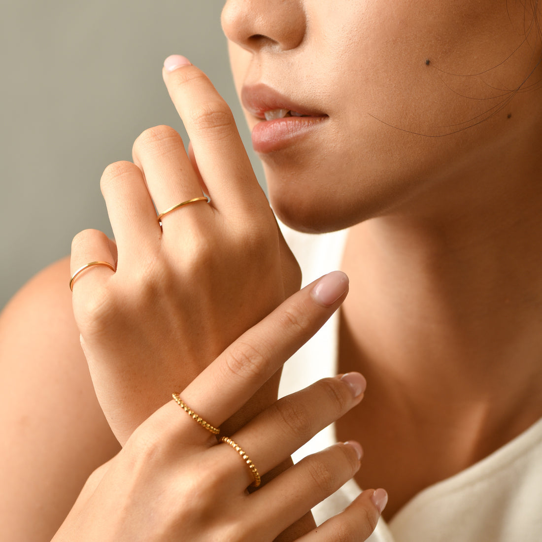 Allison Beaded Ring | Gold