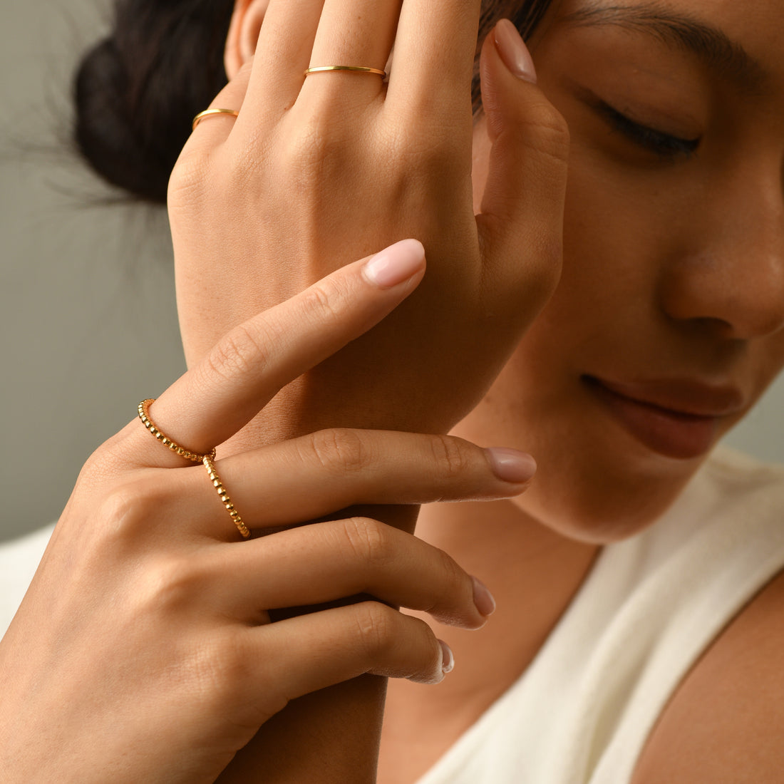 Allison Beaded Ring | Gold