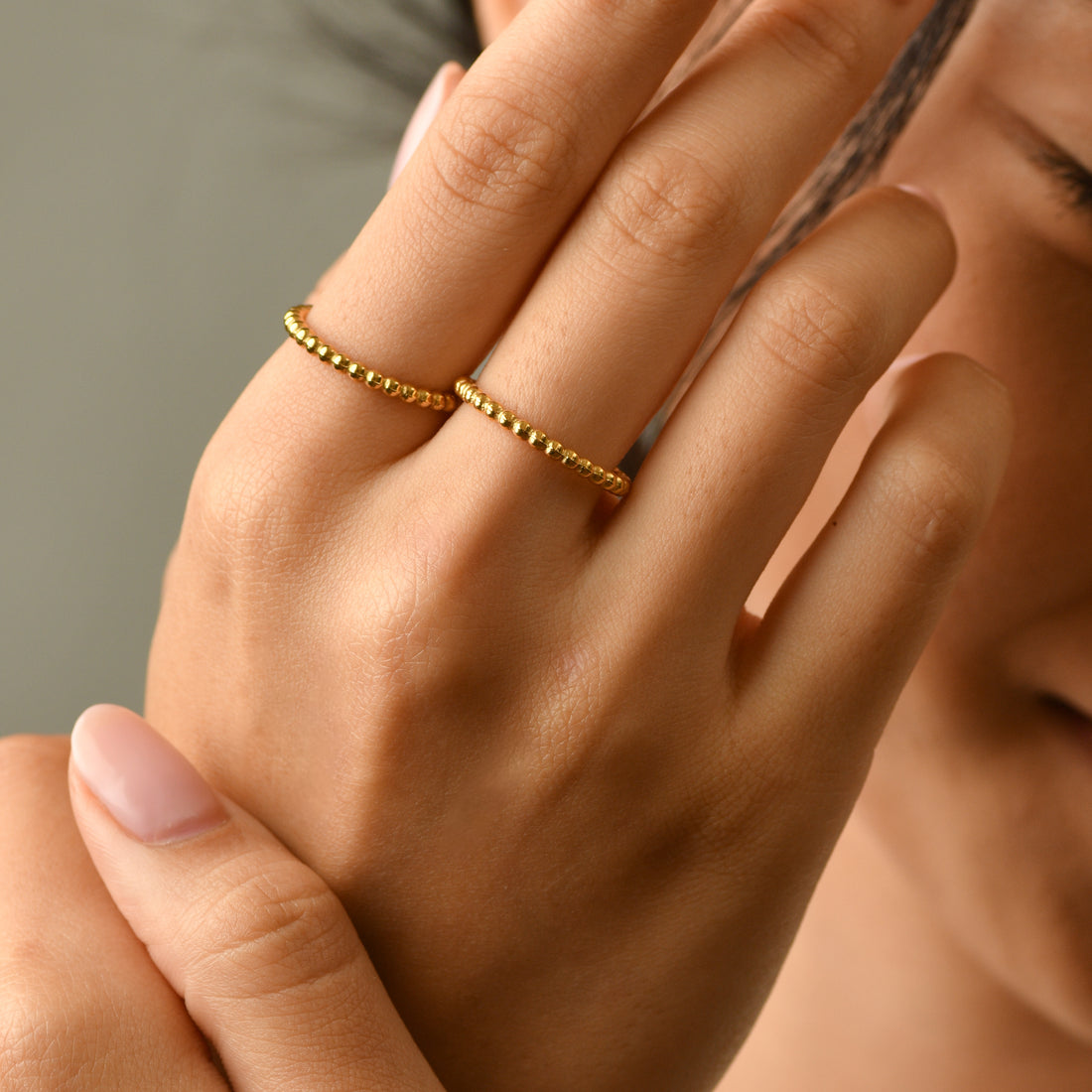 Allison Beaded Ring | Gold