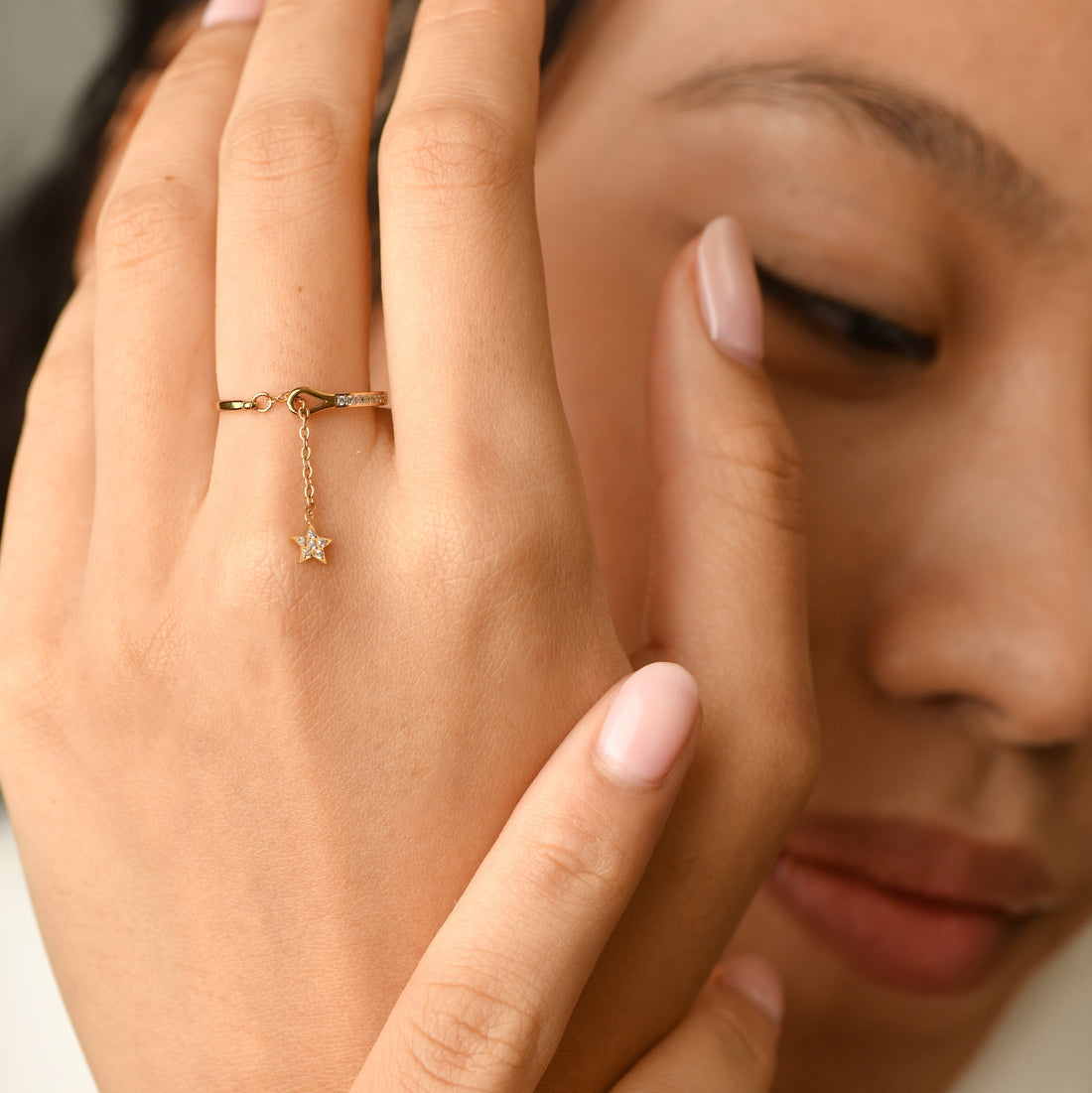 Reese Open Star Ring