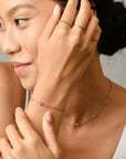 Lily Dainty Bracelet | Silver