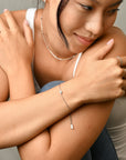 Lily Dainty Bracelet | Silver