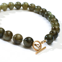 Michelle Giant Labradorite Choker | Toggle