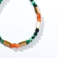 Aanya Bracelet in Green Labradorite+Sunstone