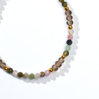 Kenna Bracelet in Tourmaline+Brown Chalcedony