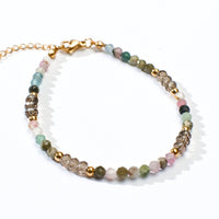 Kenna Bracelet in Tourmaline+Brown Chalcedony