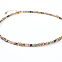 Kenna Tourmaline+Brown Chalcedony Choker