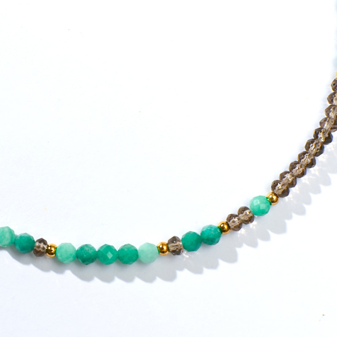 Veda Amazonite+Brown Chalcedony Necklace