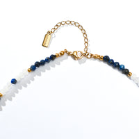 Marina Lapis Lazuli+White Chalcedony Necklace