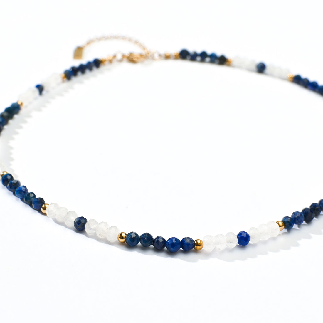 Marina Lapis Lazuli+White Chalcedony Necklace
