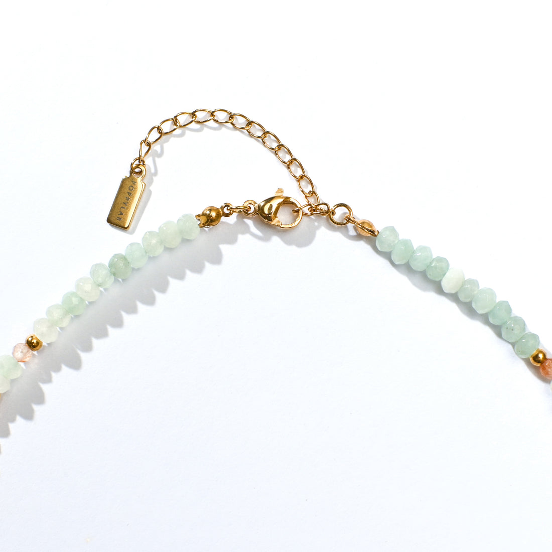 Cadence Mint Chalcedony+Sunstone Choker