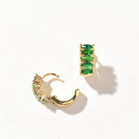 Jada Hoops | Emerald Gold
