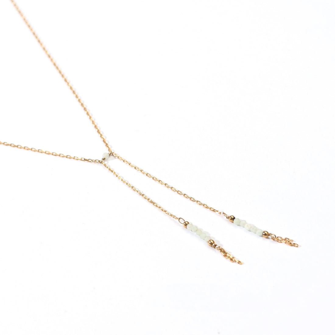 Surena Bow-Tie Lariat Necklace | Amazonite