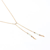 Surena Bow-Tie Lariat Necklace | Amazonite