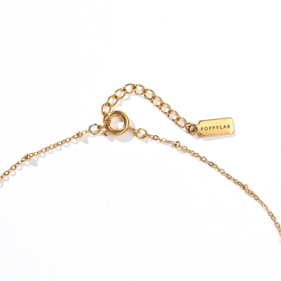 Kyra Green Spot Jasper+Moonstone Lariat Necklace