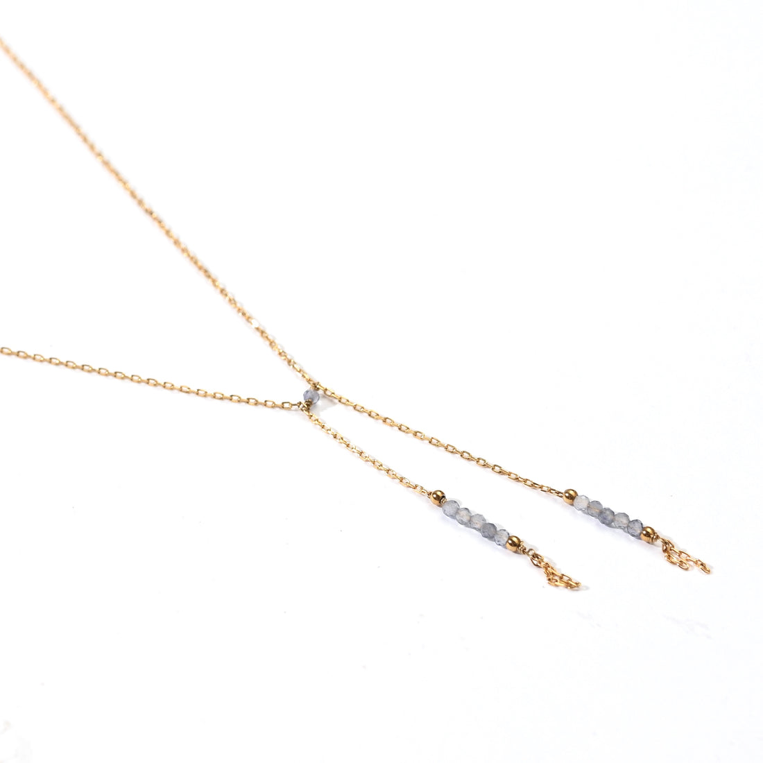 Surena Bow-Tie Lariat Necklace | Iolite