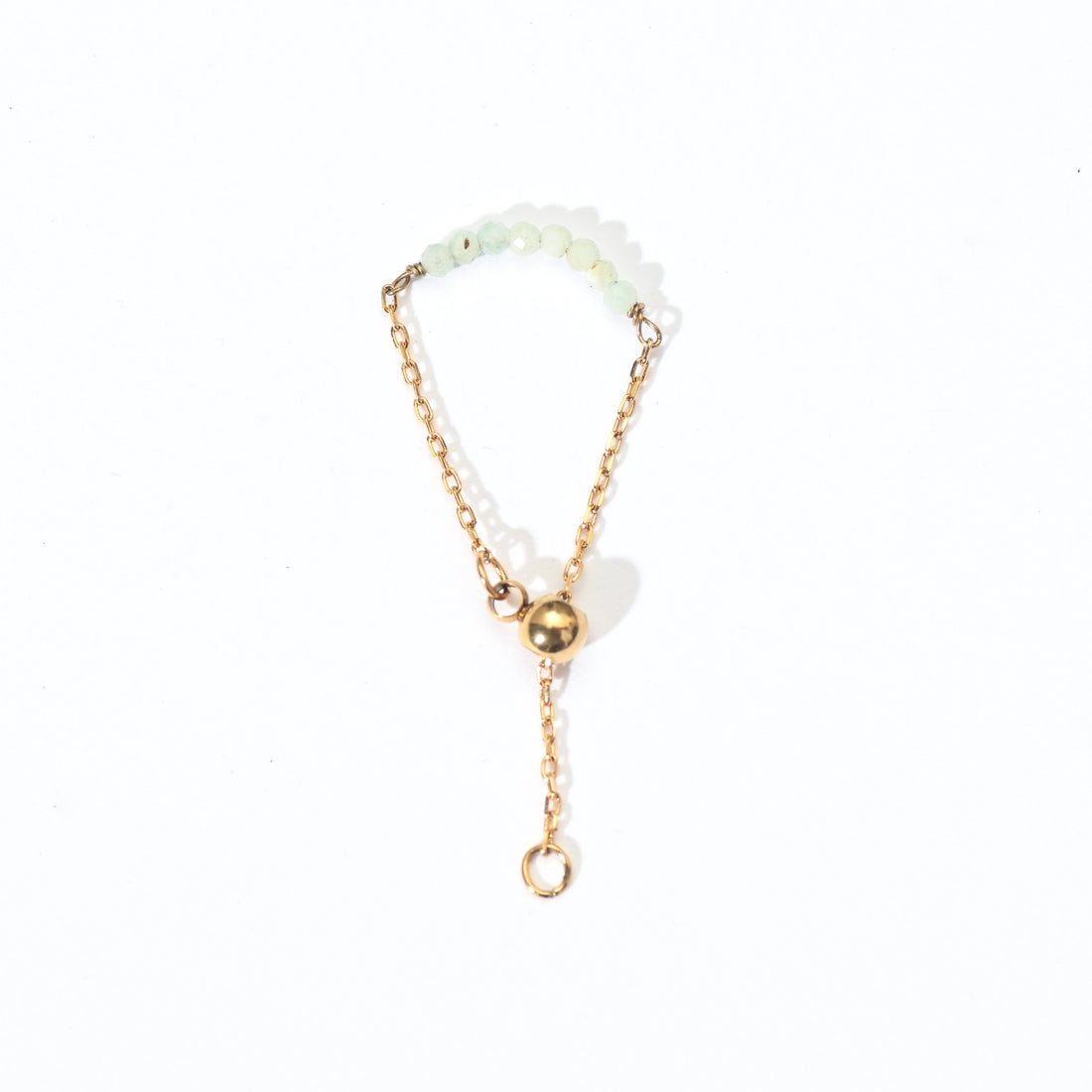 Jovie Adjustable Ring | Amazonite (light)